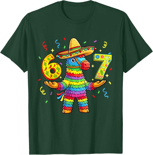 Funny Piñata 67 Meme Cinco De Mayo Fiesta Party Graphic T-Shirt - T-Shirt | Forest