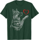 German Shepherd Lover Dog Art Holding Heart Valentines T-Shirt - T-Shirt | Forest