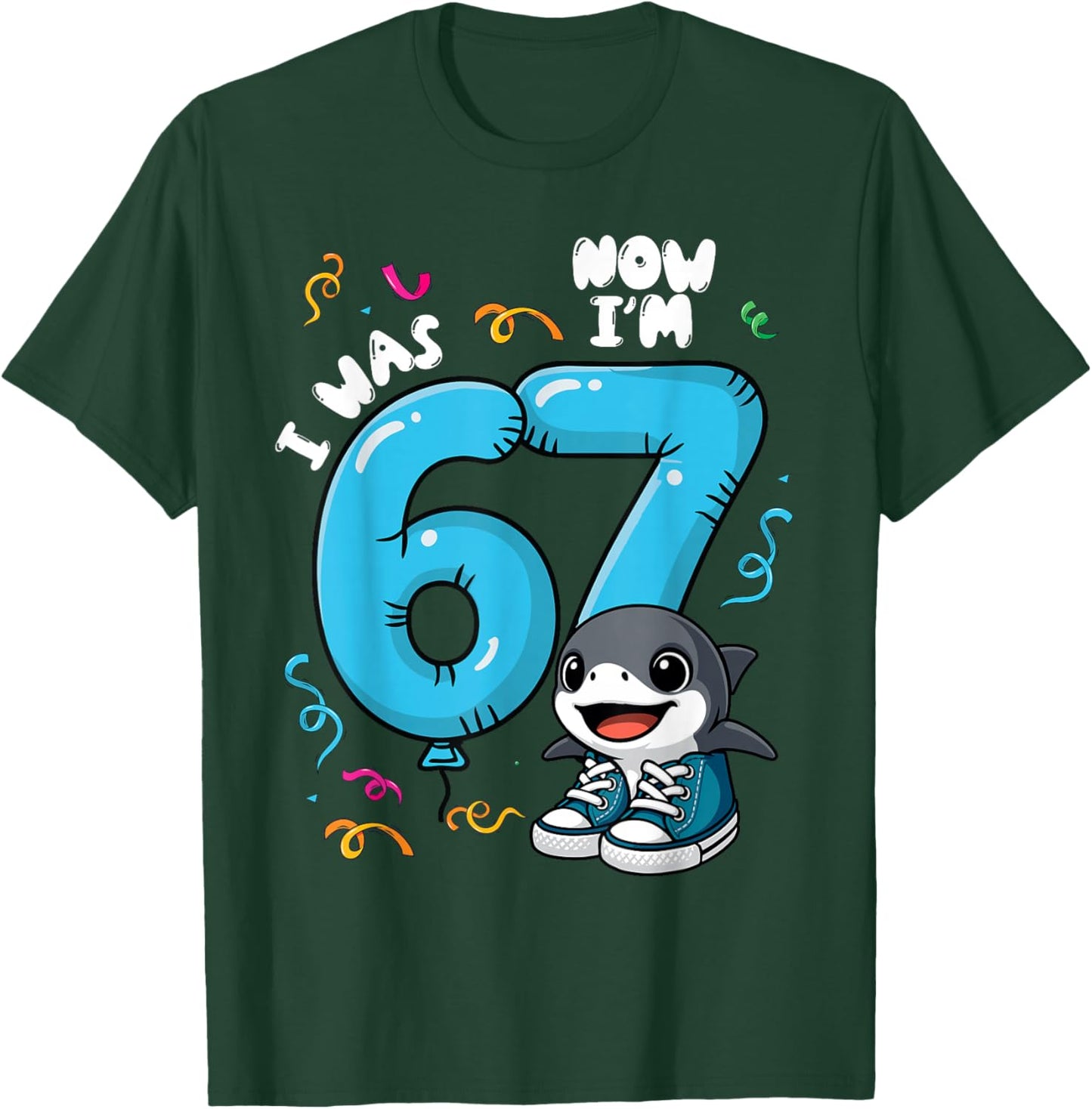 Italian Brainrot 67 Tralalero Six Seven Kids 7 Years Boys T-Shirt - T-Shirt | Forest