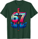Baseball Bat Hands Drip 67 Six Seven Gen Alpha Slang Meme T-Shirt - T-Shirt | Forest