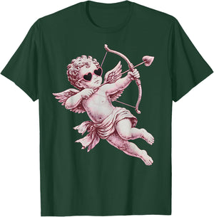 Cherub Angel Cupid Vintage Aesthetic Valentines T-Shirt - T-Shirt | Forest