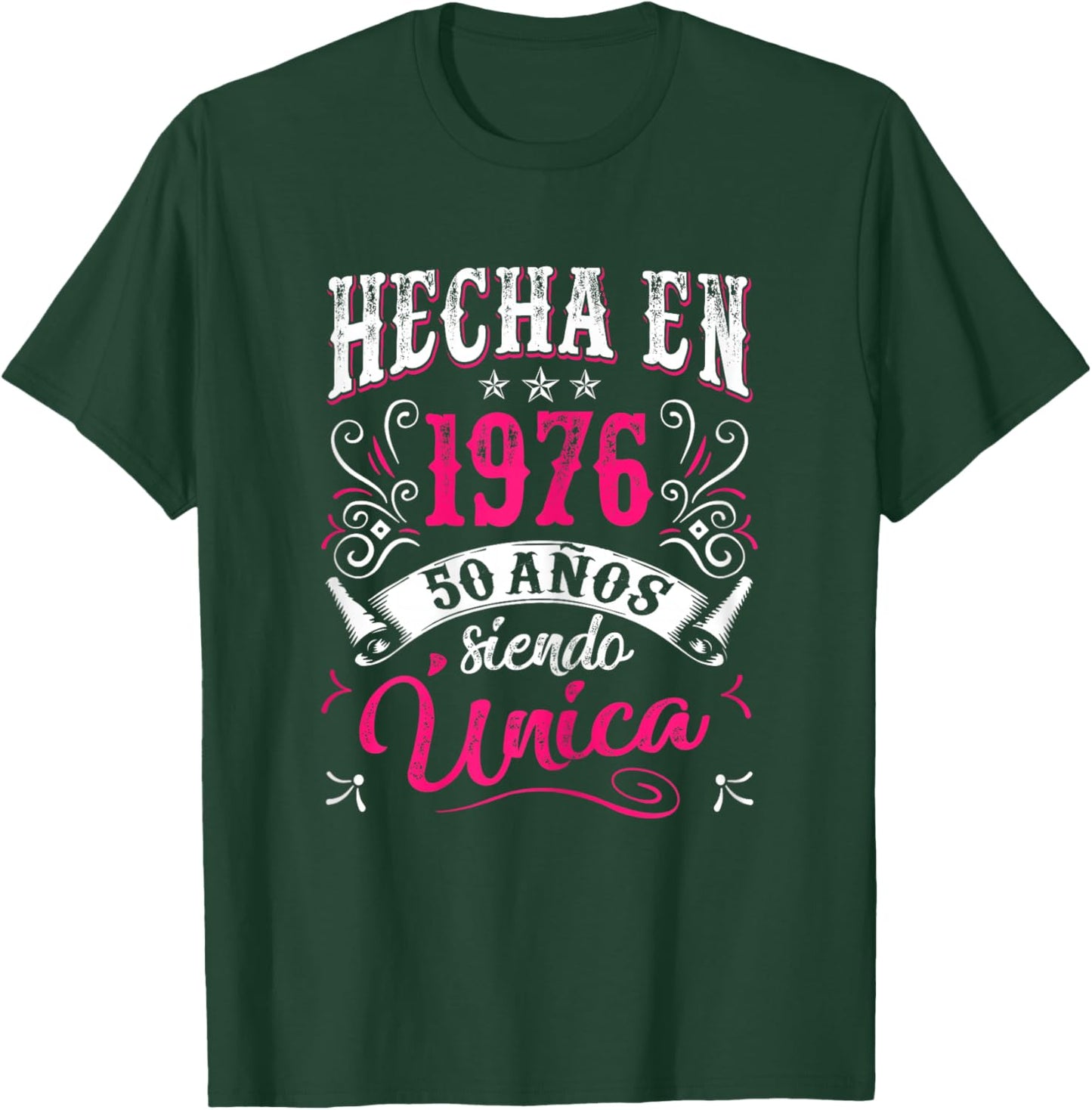 Made in 1976 Spanish Cumpleaños 50th Birthday Español T-Shirt - T-Shirt | Forest