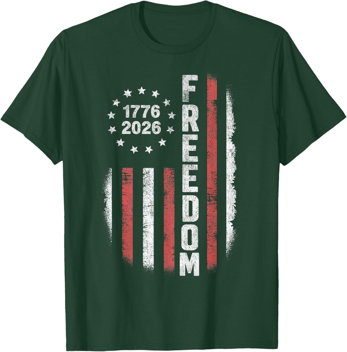Vintage American Flag T-Shirt - T-Shirt | Forest