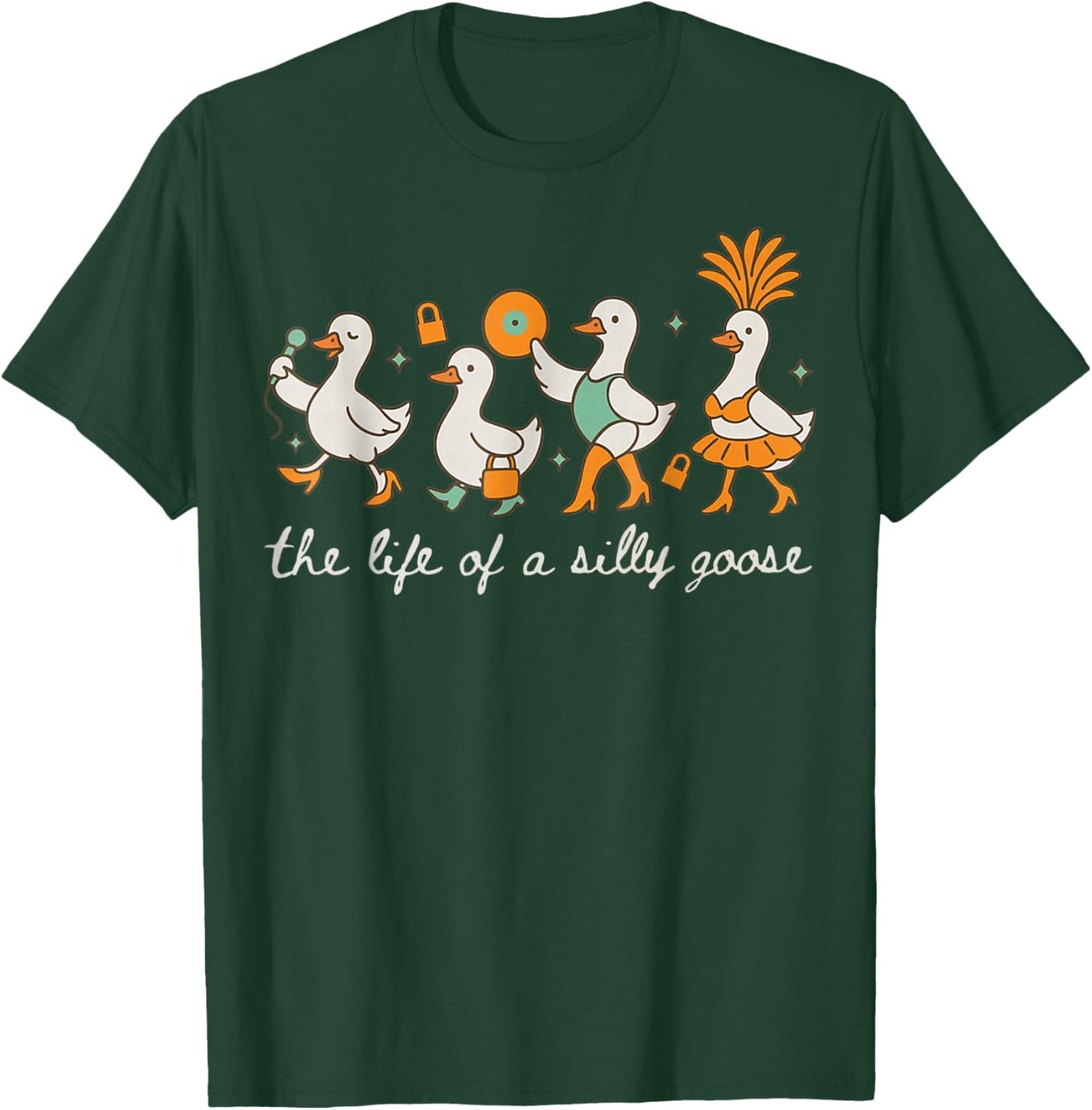 The Life of a Silly Goose Funny Trendy Meme Show Girl T-Shirt - T-Shirt | Forest