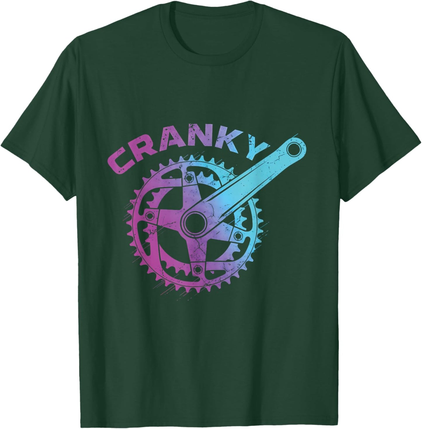 Cranky Bike Gear Cycling Lover Cyclist | Bicycle Lover T-Shirt - T-Shirt | Forest