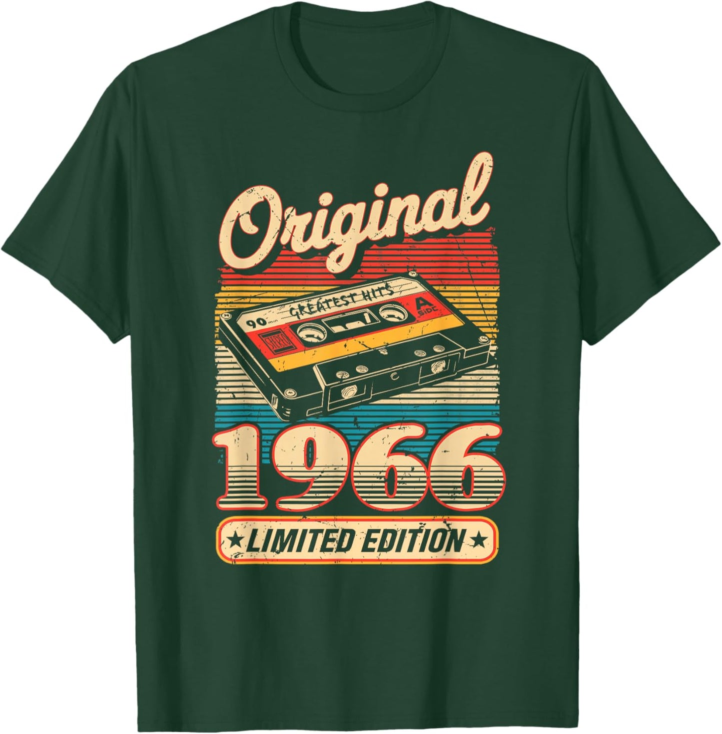 59th Birthday Retro Vintage 1966 Men Women T-Shirt - T-Shirt | Forest