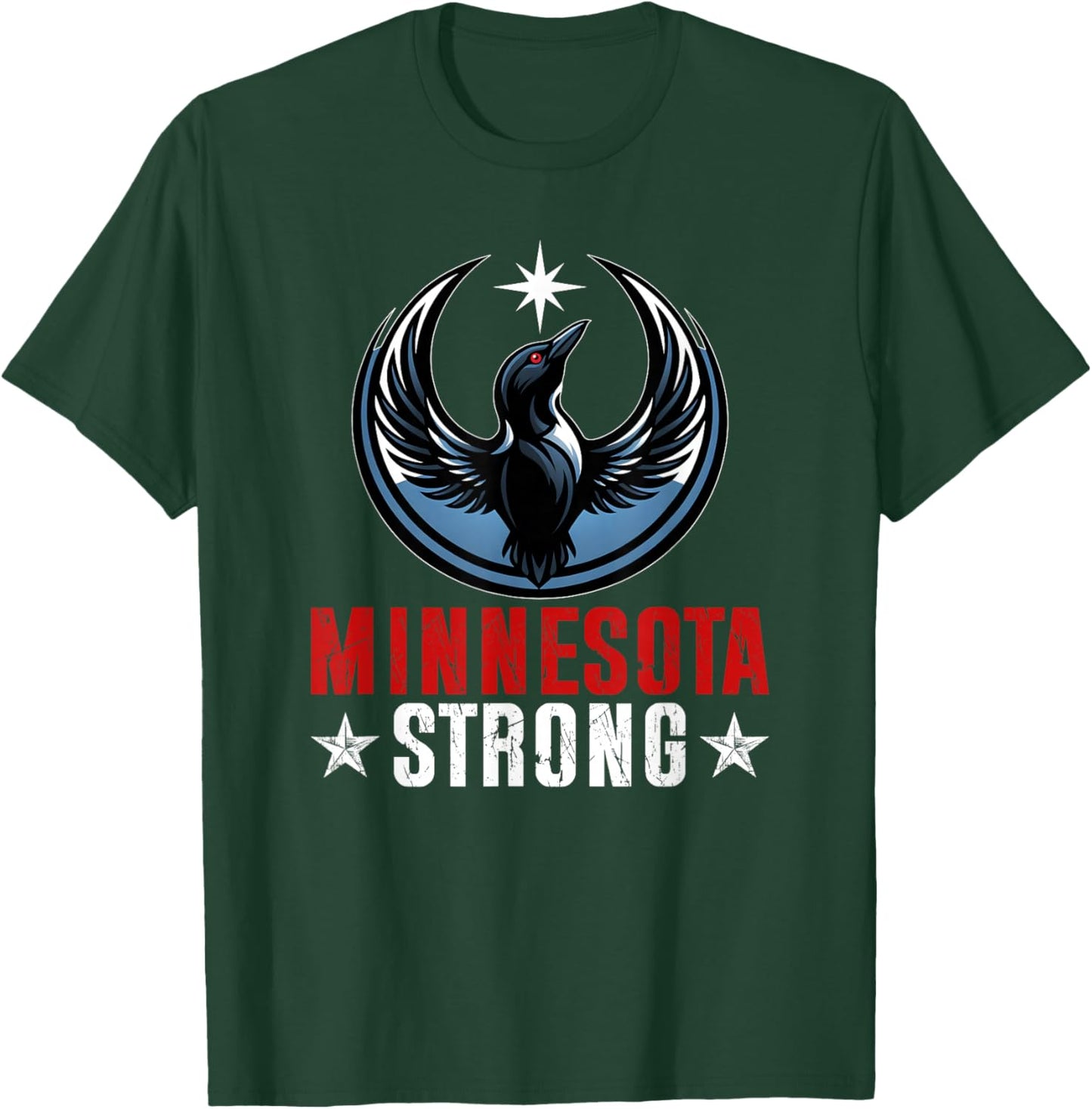 Retro Vintage Minnesota Strong T-Shirt - T-Shirt | Forest