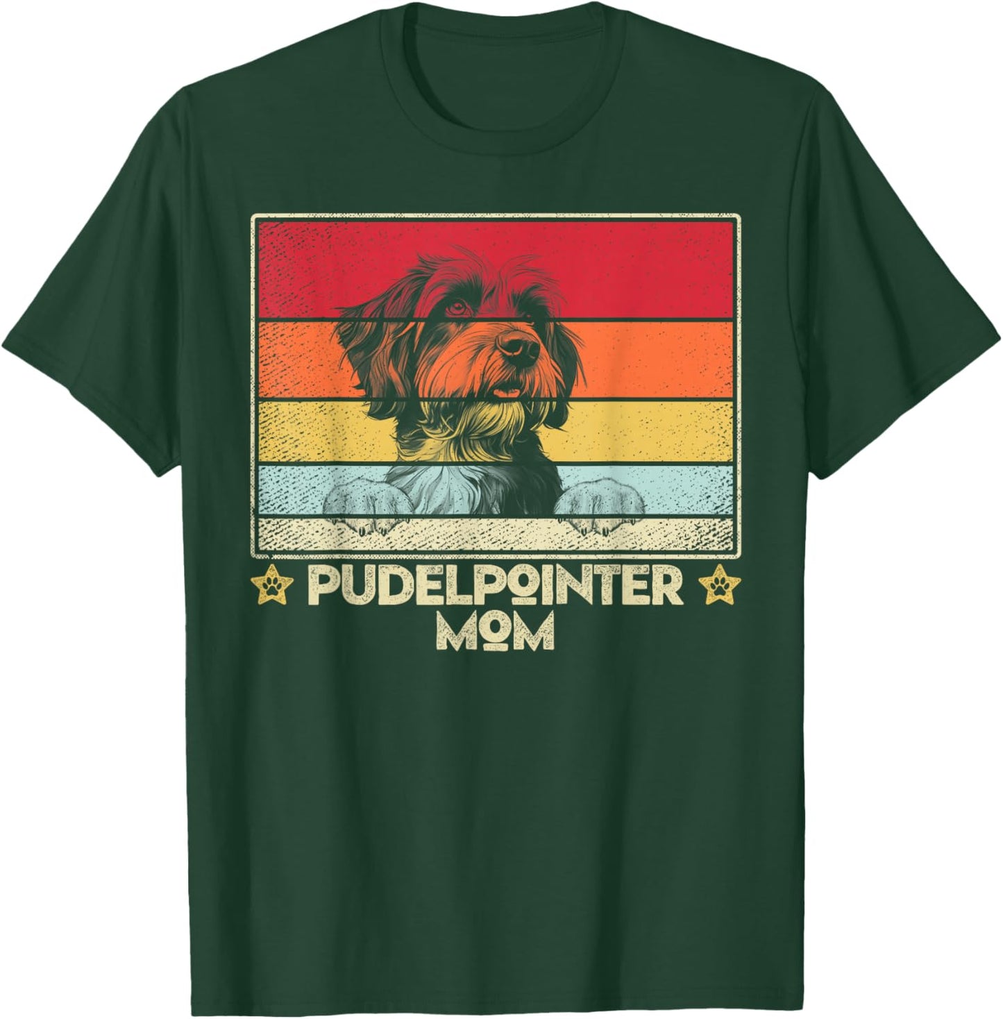 Pudelpointer Mom Classic Retro Vintage Style T-Shirt - T-Shirt | Forest