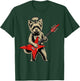 Terrier Rock Dog Dog Playing Guitar Vintage Music Art T-Shirt - T-Shirt | Forest