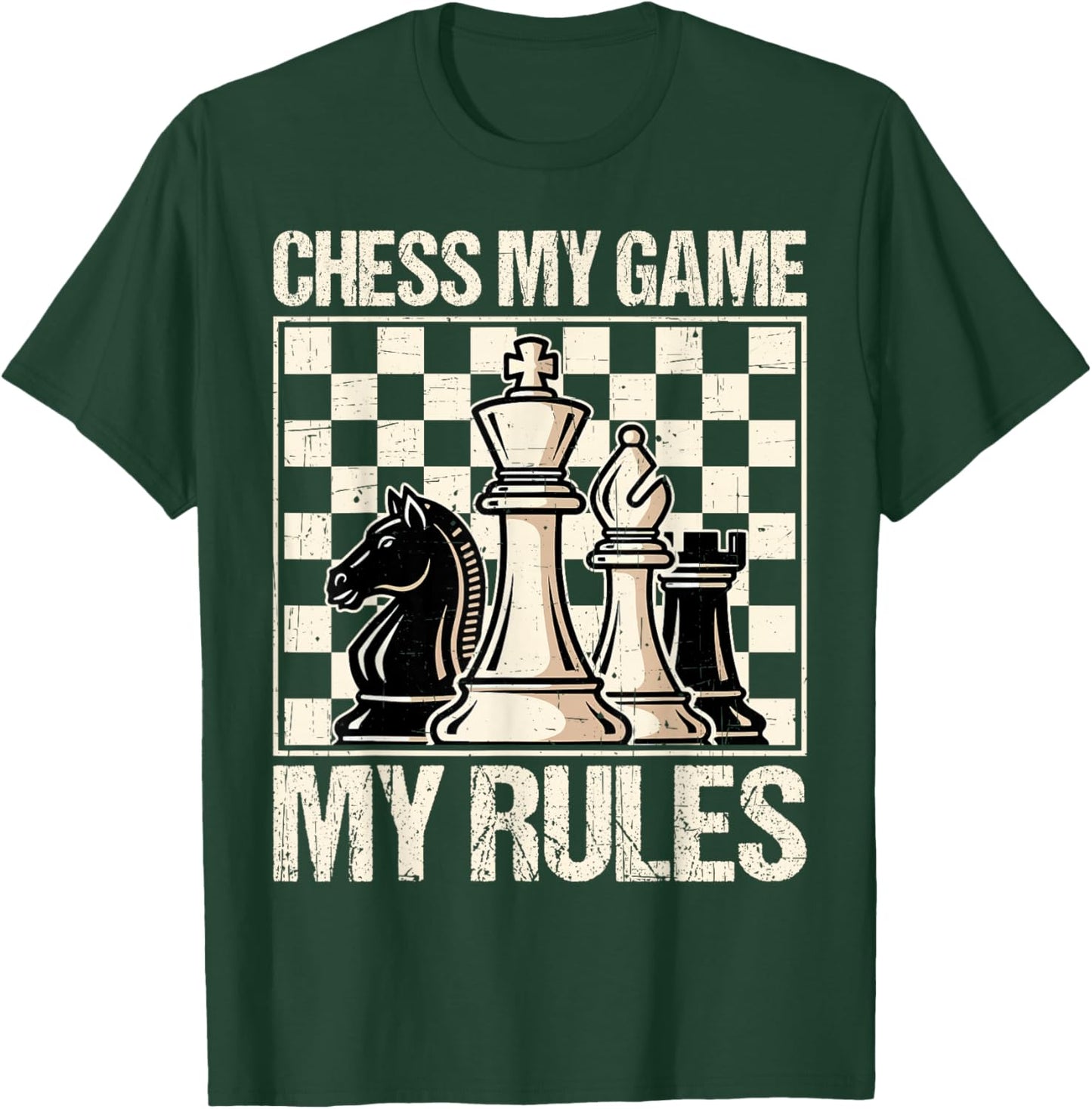 My Game My Rules Funny Gifts for Chess Lover T-Shirt - T-Shirt | Forest