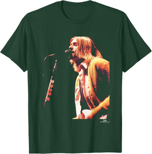 Kurt Cobain Nirvana in Utero Tour by Phil Nicholls T-Shirt - T-Shirt | Forest