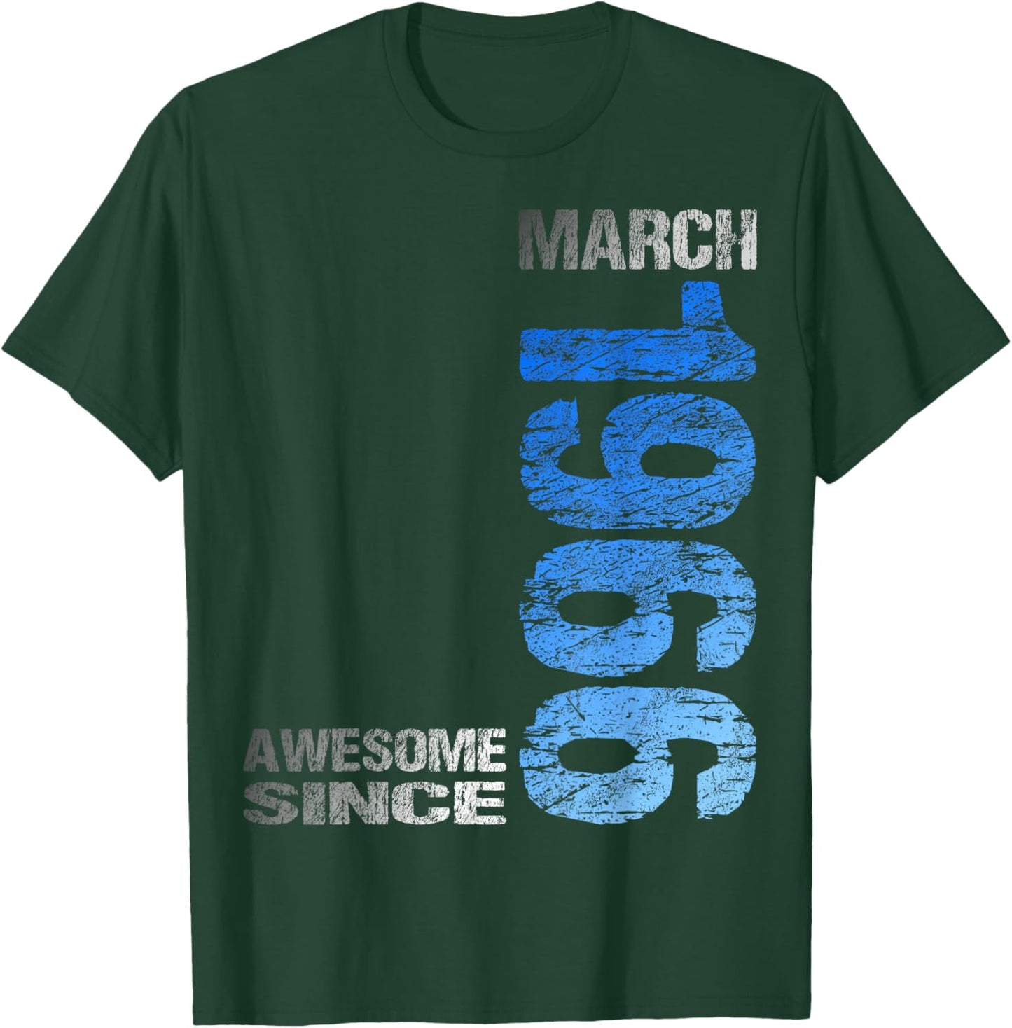 Awesome Since March 1966 Vintage 60. Birthday T-Shirt - T-Shirt | Forest