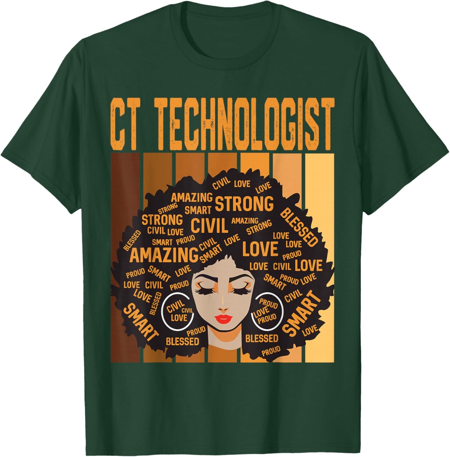 CT Technologist Powerful Black History Month Black Pride T-Shirt - T-Shirt | Forest