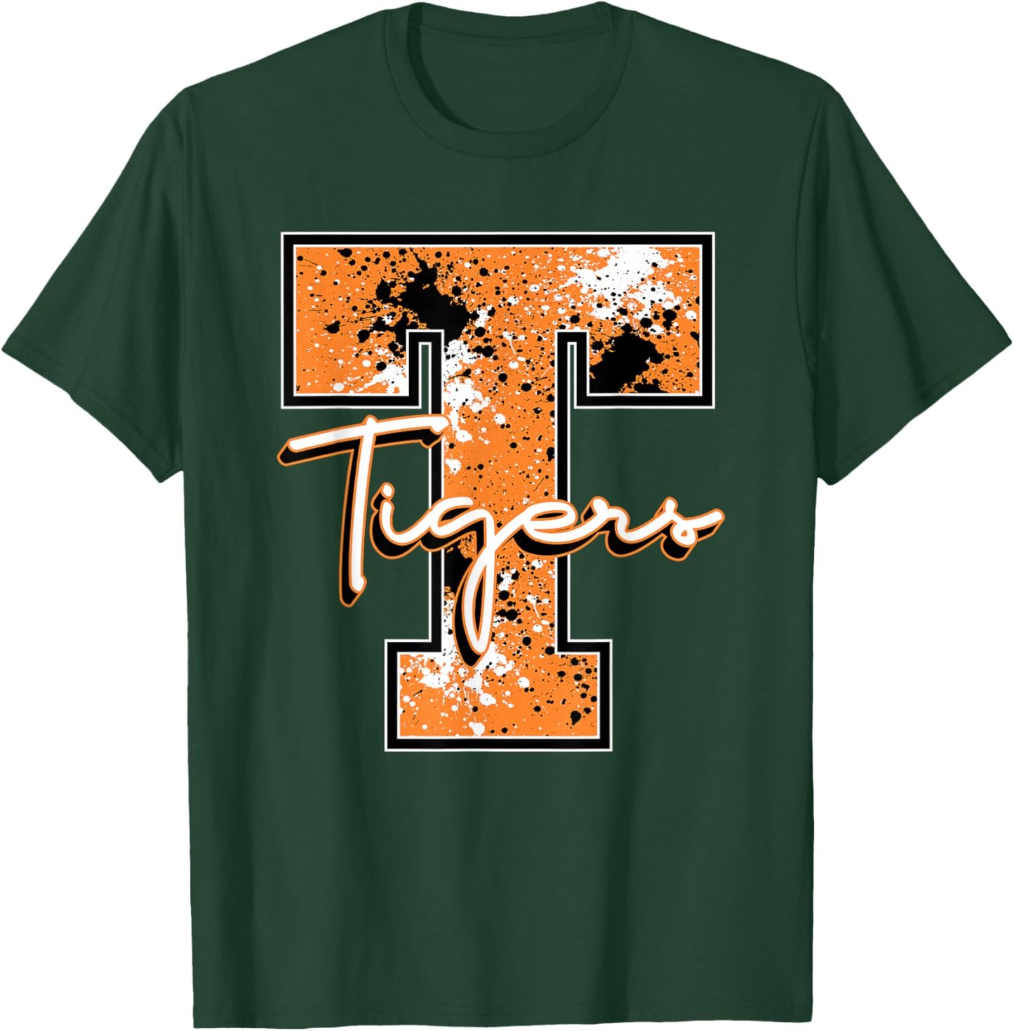 Orange Tiger Pride School Spirit Mascot Teacher Tigers T-Shirt - T-Shirt | Forest