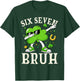 Six Seven Bruh Shamrock 67 Meme St Patrick's Day Boys Girls T-Shirt - T-Shirt | Forest