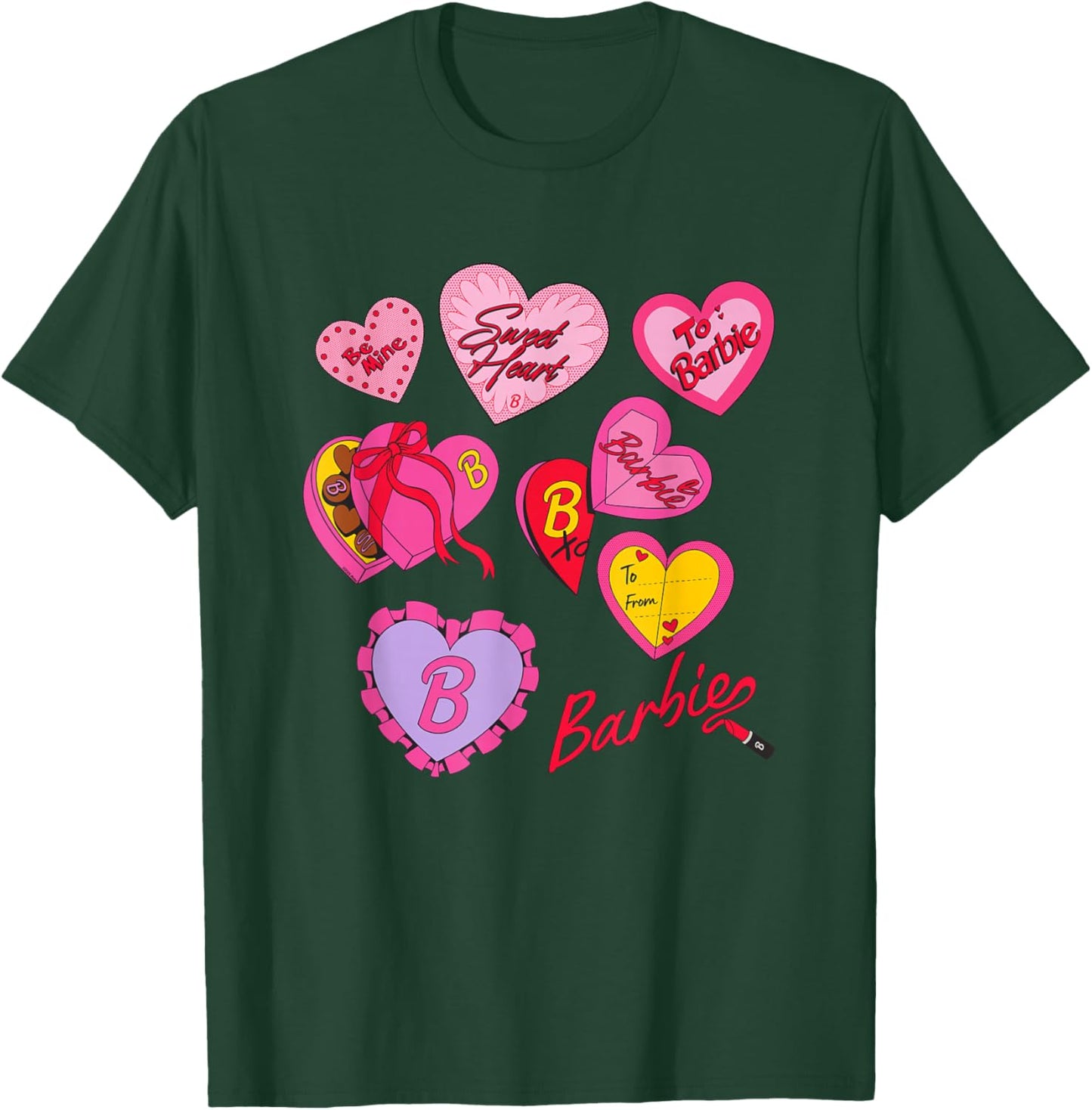 Barbie Valentine's Day Hearts T-Shirt - T-Shirt | Forest