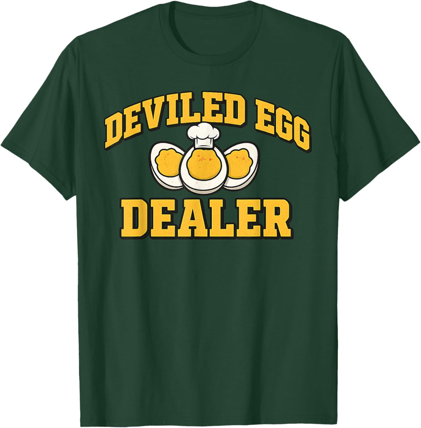 Funny Thanksgiving Fathers Day Retro Deviled Egg Dealer T-Shirt - T-Shirt | Forest