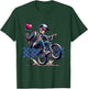 Valentine Boy Skeleton Riding a BMX Bike - Valentine Party T-Shirt - T-Shirt | Forest