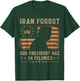 Iran Forgot Our President Has 34 Felonies Vintage US Flag T-Shirt - T-Shirt | Forest