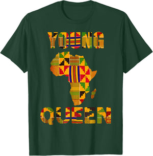 Cool African Kente Art Men Girls Kids African American Print T-Shirt - T-Shirt | Forest