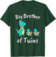 Kids I'm Going to Be A Big Brother of Twins Dino T-Shirt - T-Shirt | Forest
