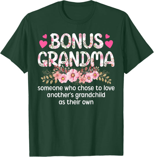 Bonus Grandma Definition Bonus Grandmother T-Shirt - T-Shirt | Forest
