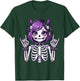 Cute Kawaii Goth Girl Skeleton Punk-Goth Alternative Apparel T-Shirt - T-Shirt | Forest