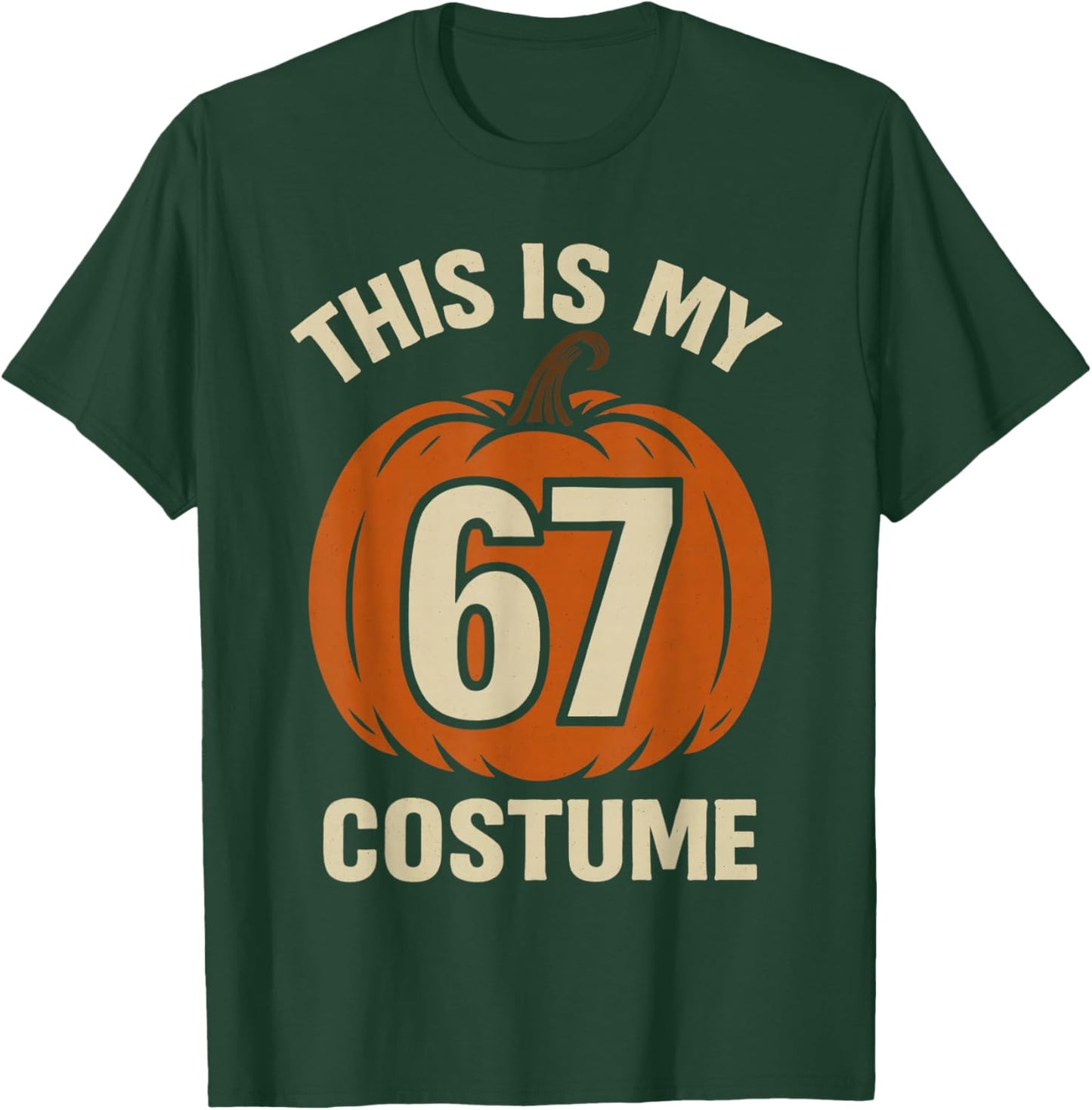 This is My Halloween 67 Costume Lazy Brainrot Meme Boys Kids T-Shirt - T-Shirt | Forest