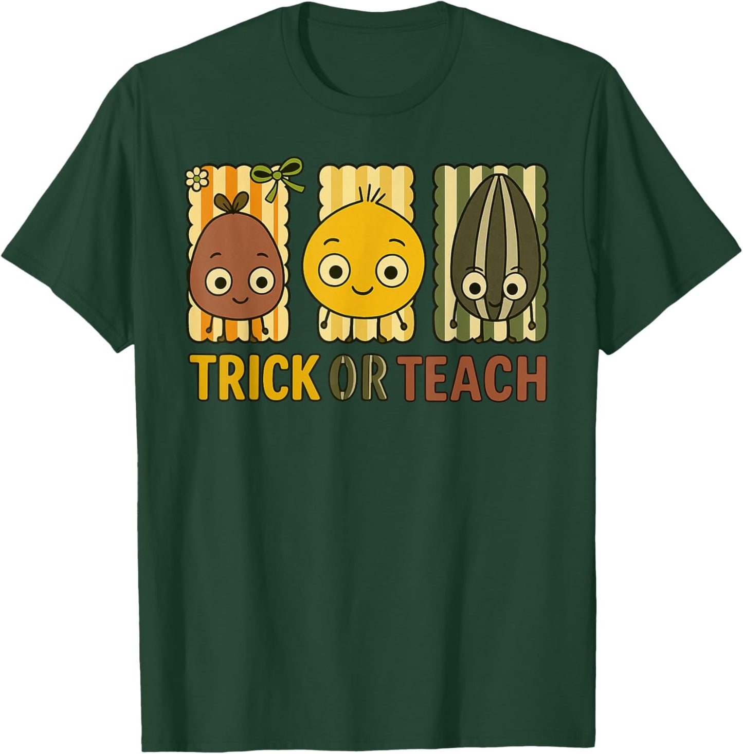 Trick Or Teach, The Bad Seed Halloween Costume T-Shirt - T-Shirt | Forest