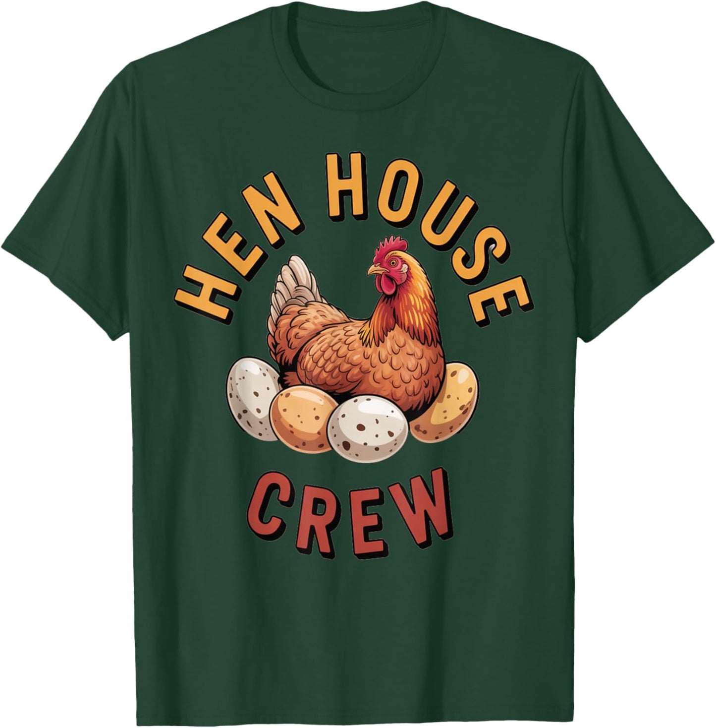 Chicken Hen House Crew Design for Animal Lovers T-Shirt - T-Shirt | Forest