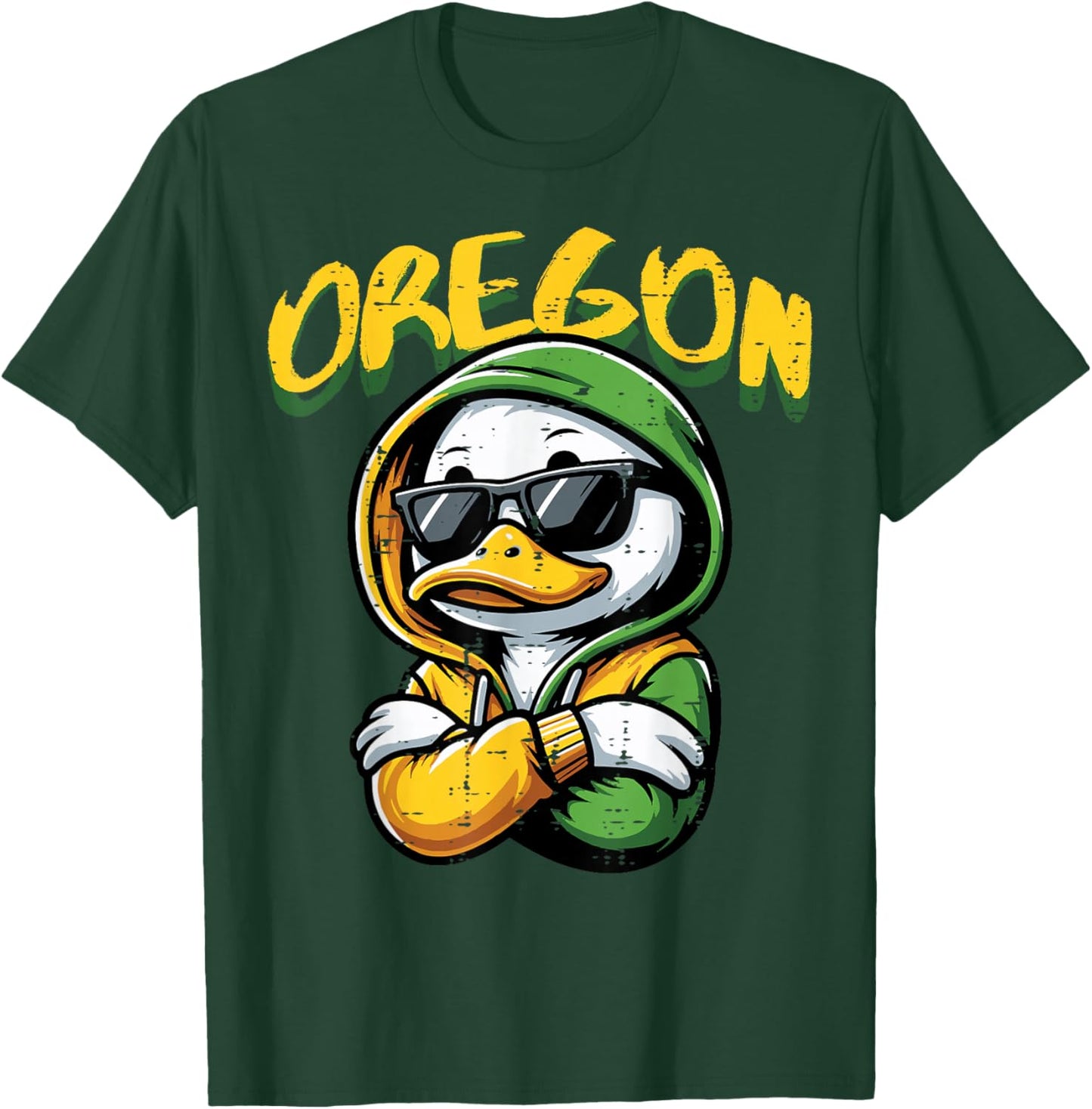 Duck Sunglasses Girls Boys Youth Teen Kids Men Women T-Shirt - T-Shirt | Forest