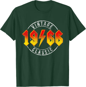 Vintage 1966 Classic Rock Legend 60 Year Old 60th Birthday T-Shirt - T-Shirt | Forest