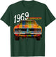 1969 69 Charger Classic Vintage Old Car USA Flag T-Shirt - T-Shirt | Forest