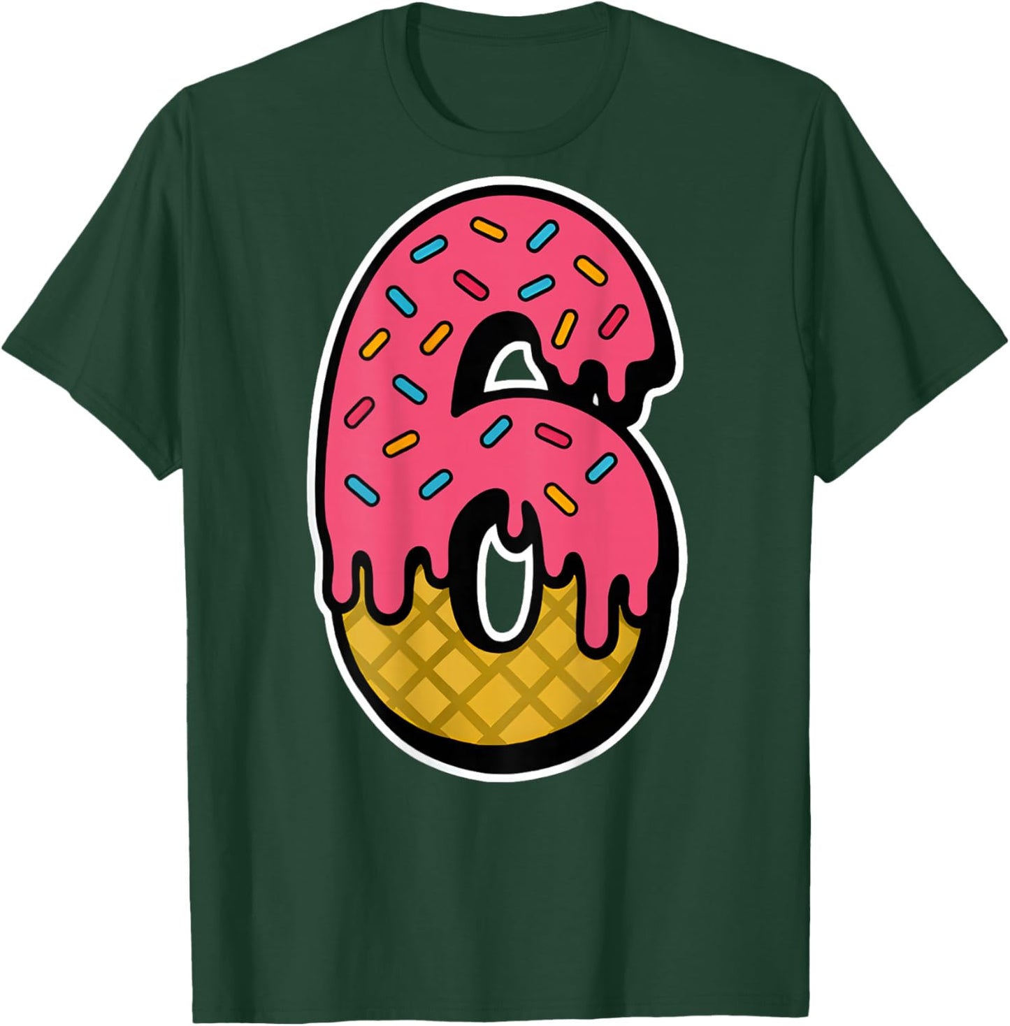 Funny Number 6 67 Costume Matching Group Halloween On Back T-Shirt - T-Shirt | Forest