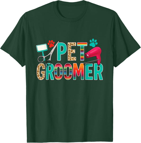 Pet Groomer Dog Groomer T-Shirt - T-Shirt | Forest