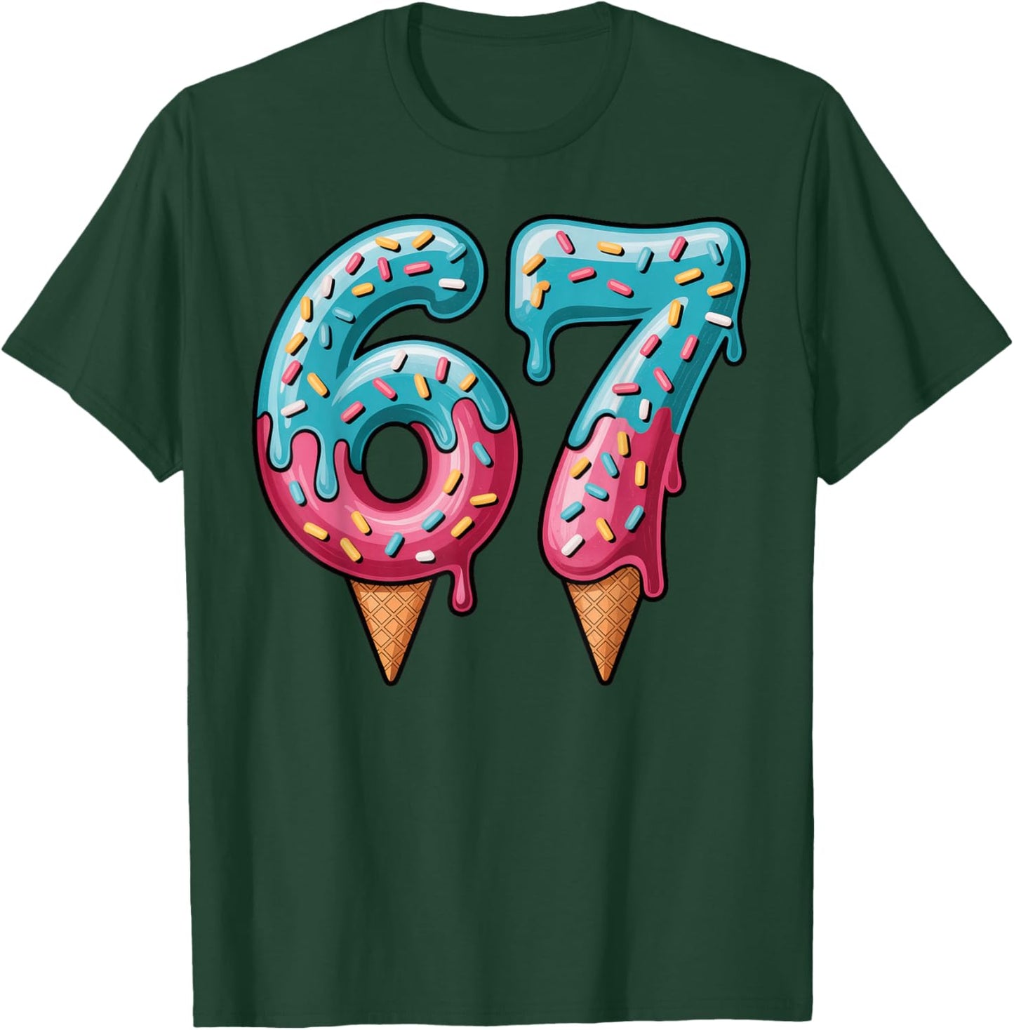 67 Ice Cream Drip Meme T-Shirt - T-Shirt | Forest