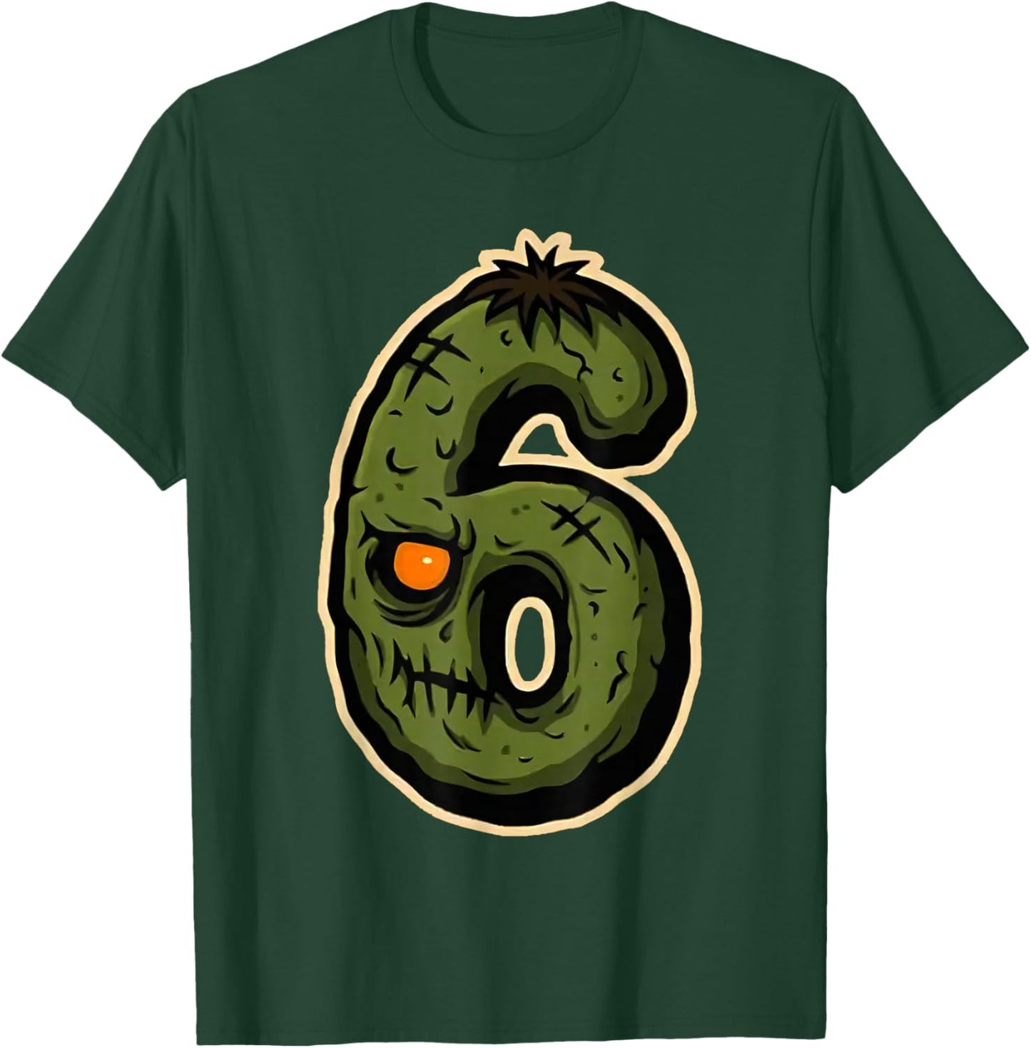 Number 6 Monster 67 Meme Matching Couple Halloween Costume T-Shirt - T-Shirt | Forest