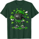 Ice Hockey St Patricks Day Boys Kids Sport Green Shamrock T-Shirt - T-Shirt | Forest
