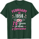 Awesome Since 1956 70 Years Old February 70Th Birthday Women T-Shirt - T-Shirt | Forest