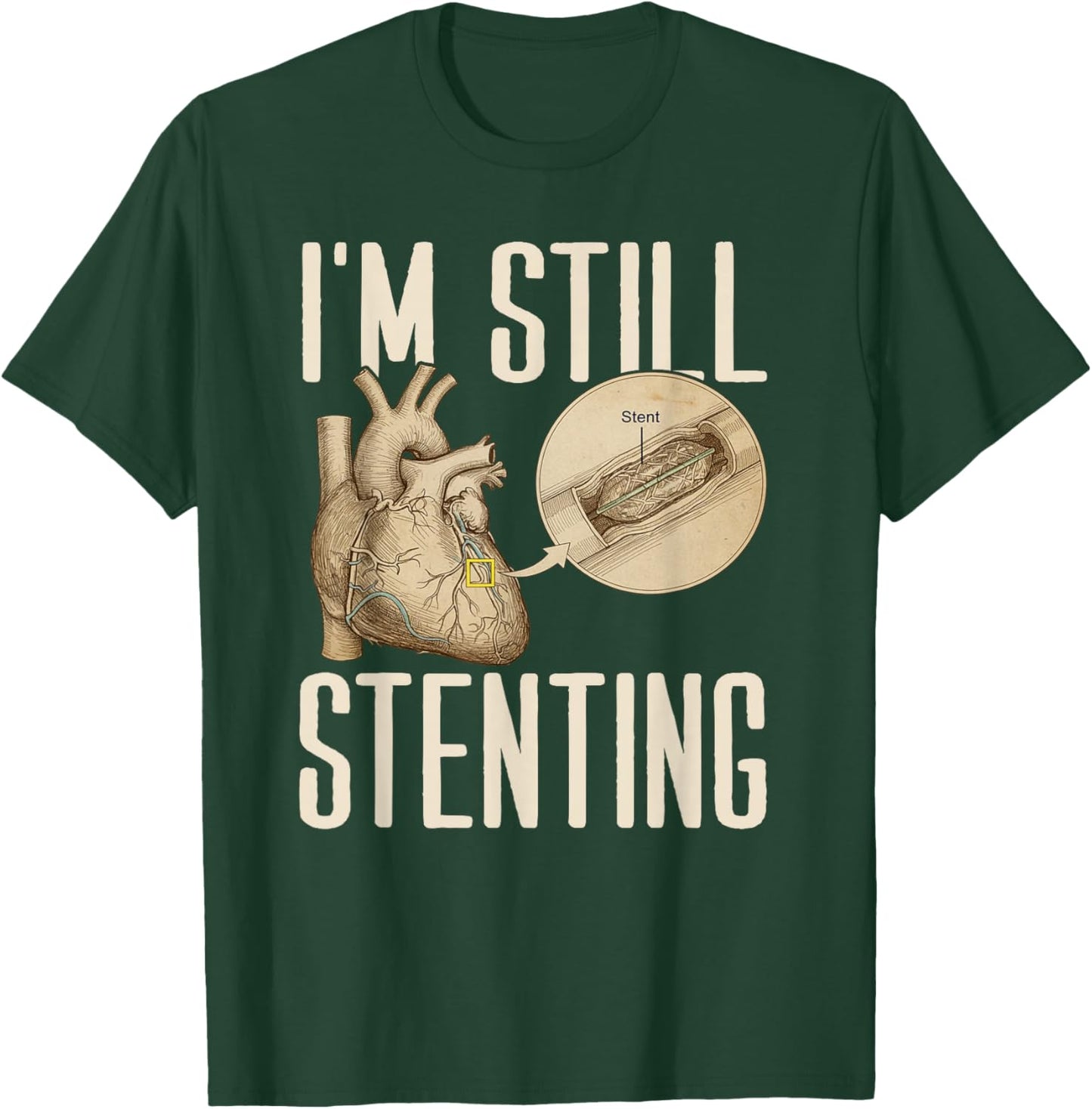 I'm Wired and I Love It - Stent T-Shirt - T-Shirt | Forest