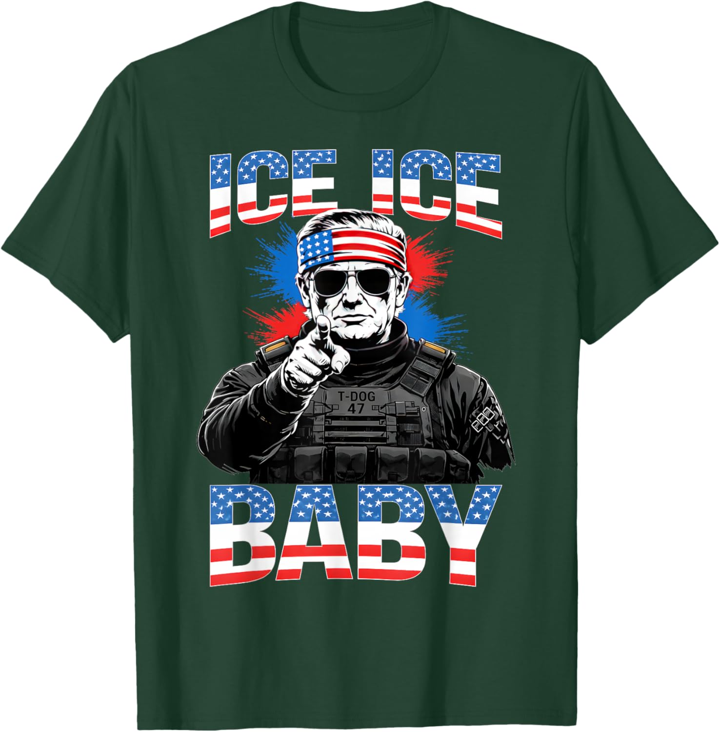 Vintage Ice Ice Baby Funny Trump T-Shirt - T-Shirt | Forest