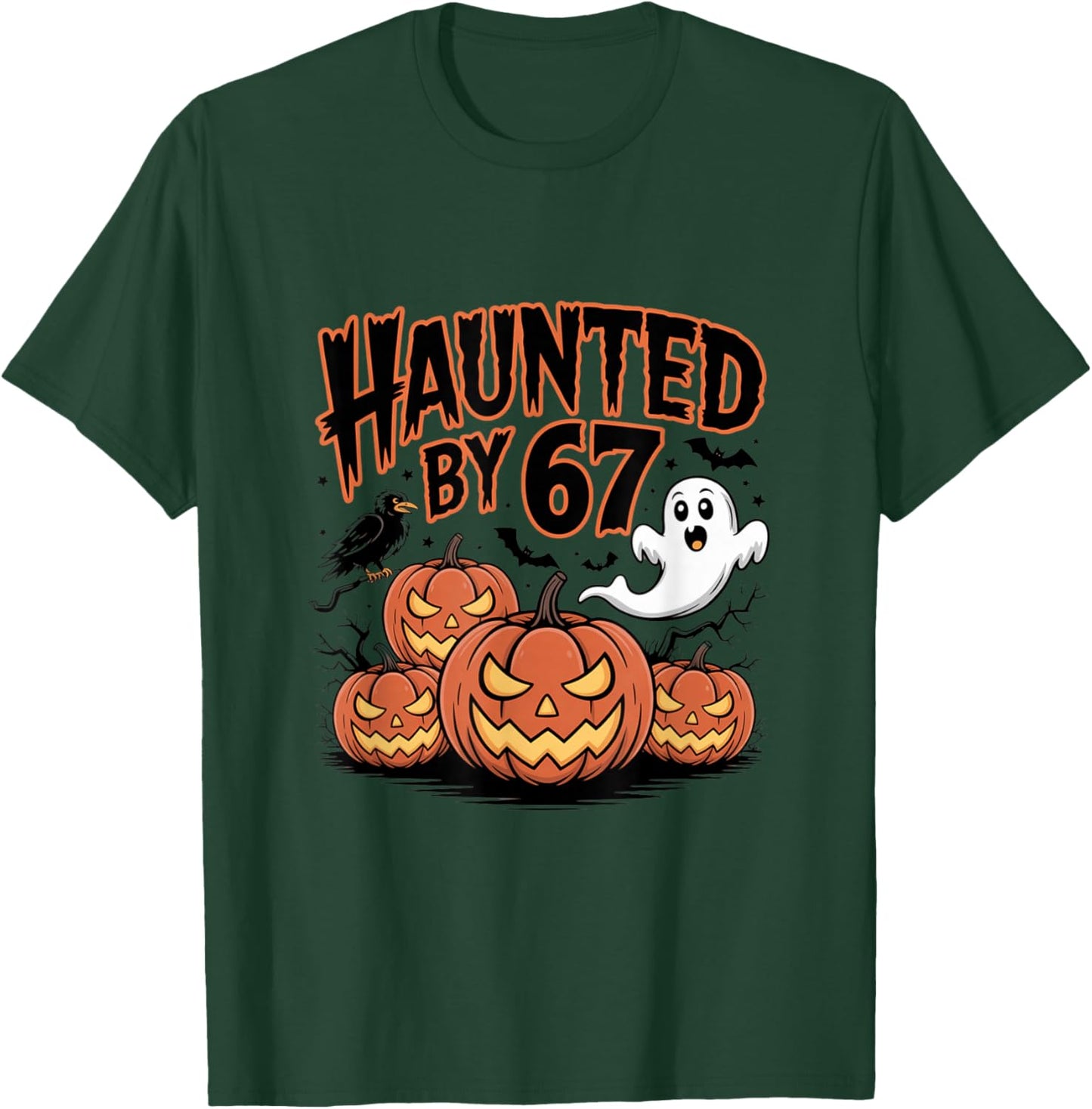 Haunted by 6-7 Funny Halloween 6-7 Costume Six Seven T-Shirt - T-Shirt | Forest