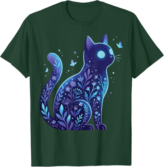 Cat Dark Aehsetetic Pastel Goth Gothcore T-Shirt - T-Shirt | Forest