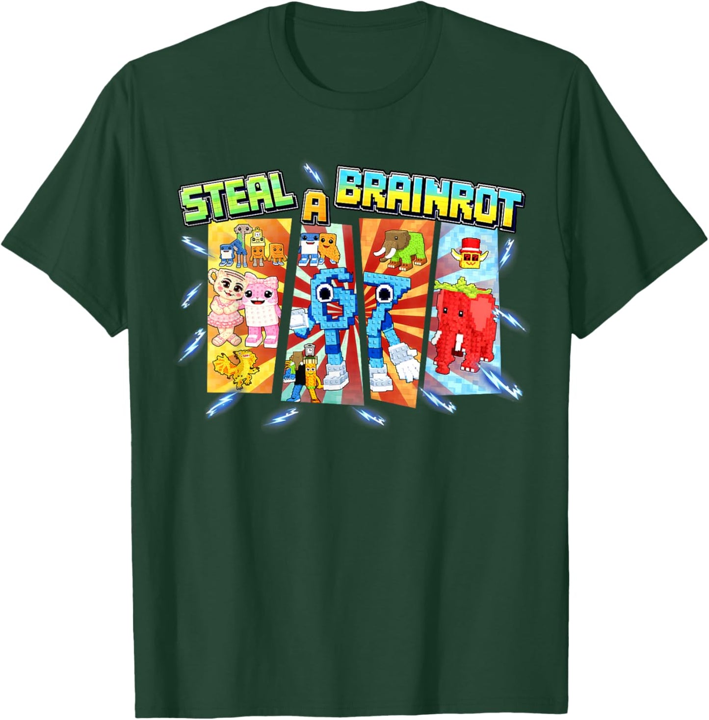 Steal A Brainrot Funny 67 Six Seven Meme Gifts for Boys Kids T-Shirt - T-Shirt | Forest