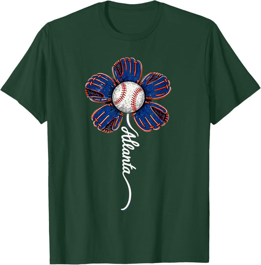 Atlanta Flower Women Boys Girls Kids T-Shirt - T-Shirt | Forest