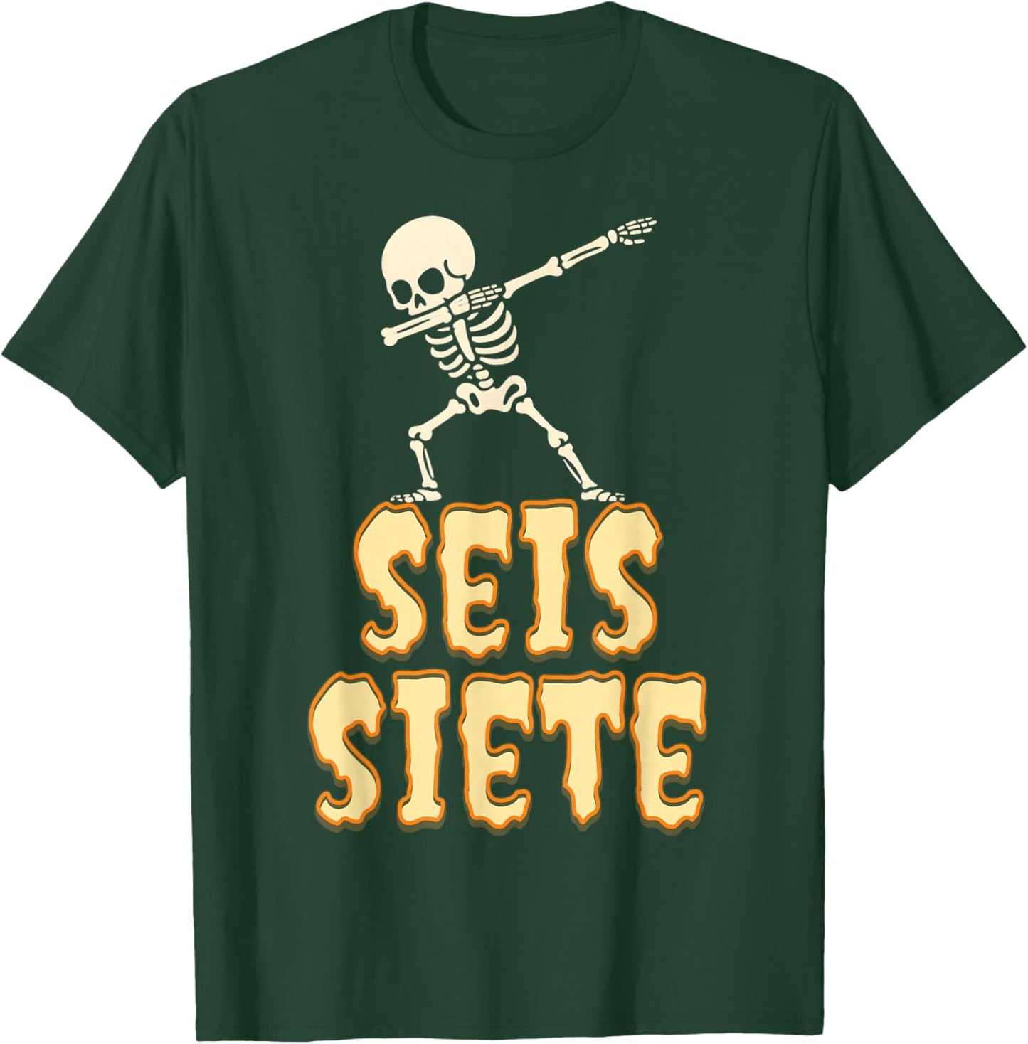 SEIS Siete Spanish Halloween 67 Boys Kids Six Seven Espanol T-Shirt - T-Shirt | Forest