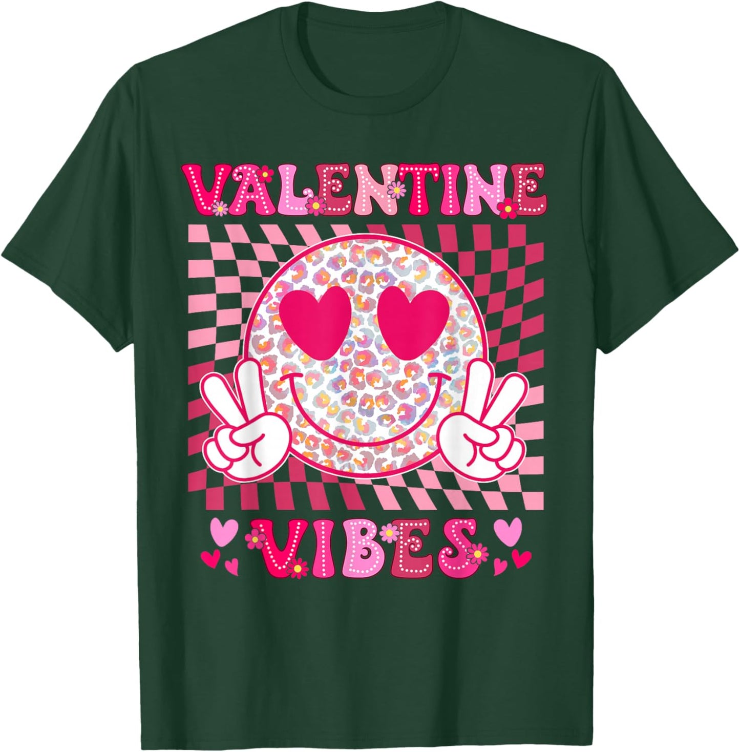 Valentines Vibes Valentines Day for Teens Boys Girls Kids T-Shirt - T-Shirt | Forest