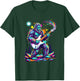 Sasquatch Playing Guitar Rock Concert Monster Art T-Shirt - T-Shirt | Forest