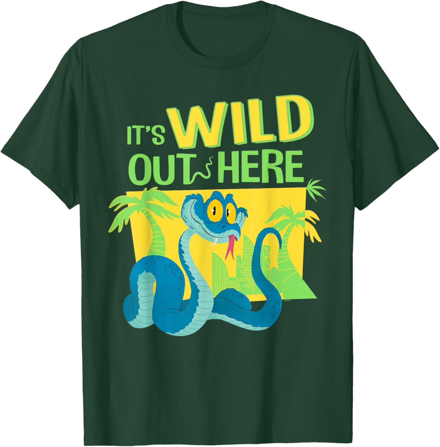 Disney Zootopia 2 Gary De'Snake It's Wild Out Here Funny T-Shirt - T-Shirt | Forest