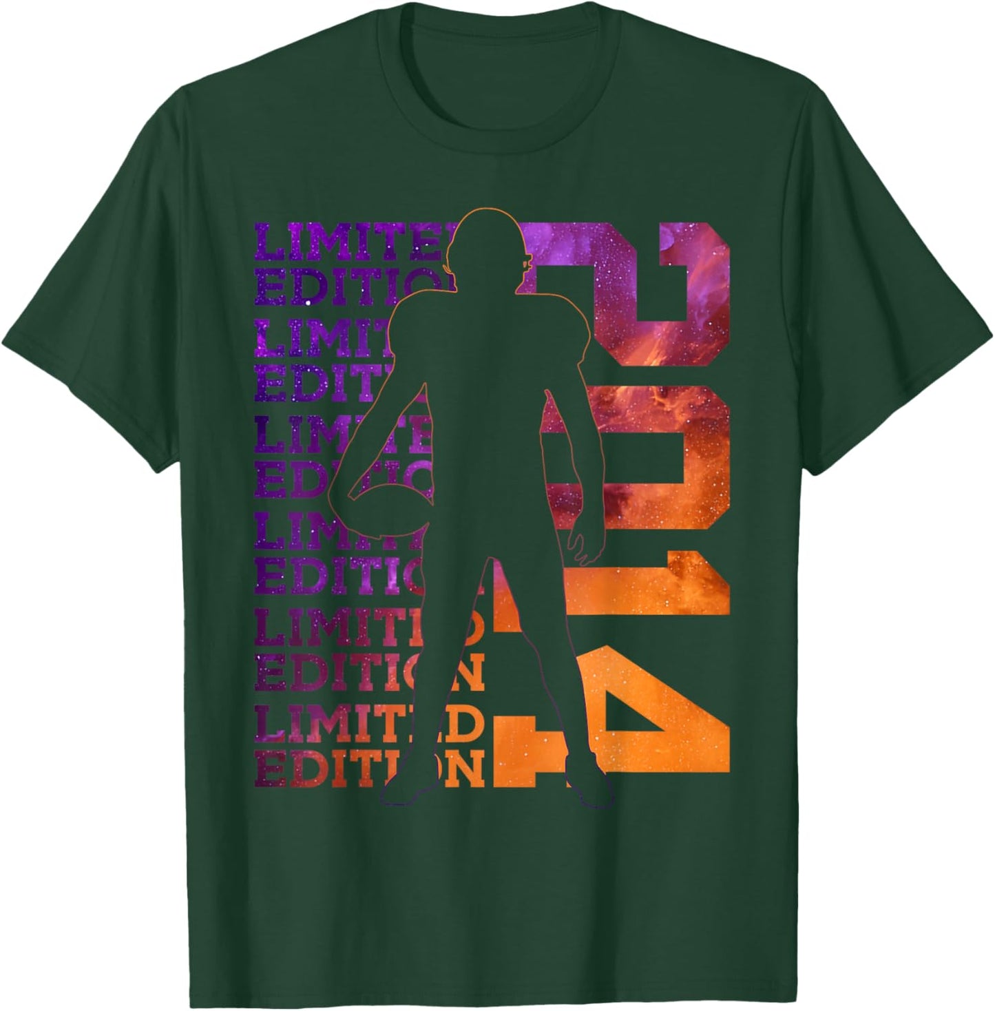 Limited Edition 2014 Football 12TH Birthday T-Shirt - T-Shirt | Forest